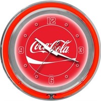 Trademark Global Coca Cola Diameter Neon Clock,