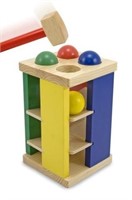 Melissa & Doug Deluxe Pound And Roll Wooden Tower