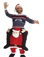 Morphsuits Men's Piggyback Costume Adult, Santa,