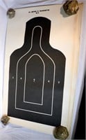 8 Vintage Large Body Heavy Paper Targets