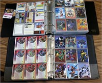 2 Binders 600+ Marvel Comic Collectible Cards