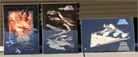 3 Star Wars Posters Sealed w Cardboard Backing