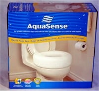 NEW Aquasense Raised Toilet Seat