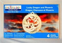 NEW Creatology Wood Puzzle Lucky Dragon Phoenix