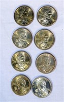 9 Sacagawea Native American Dollar Coins w Doll