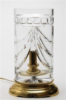 Waterford Lead Crystal & Gilt Brass Table Lamp