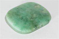 Chinese Celadon Jade Plaque, Polished