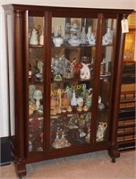Mahogany Curio Cabinet 45 in. x 17 in. x 62 in.