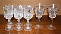 11 lead crystal wine glasses
