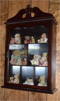 Wall hanging display of Cherished Teddies-arched