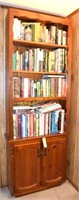 Tall bookcase with 4 shelves and 2 doors  -