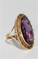 Alexandrite & 14K Gold Cocktail Ring