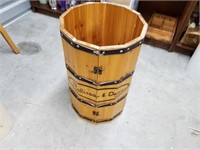 B- WOODEN BARREL