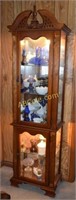 2 door display cabinet/curio-glass face and