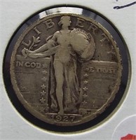 1927-S Standing Liberty Silver Quarter.