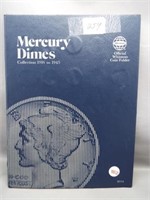 Almont Complete Mercury Silver Dime Album.