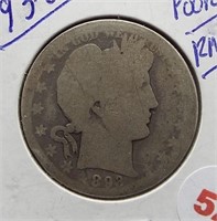 1893-O Barber Silver Half Dollar.