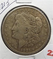 1921-S Morgan Silver Dollar.