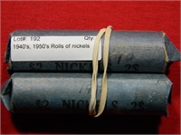 1940's, 1950's Rolls of nickels