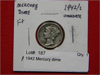 1942 Mercury dime