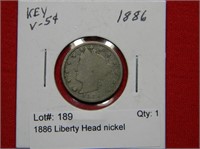 1886 Liberty Head nickel