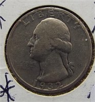 1932-S Washington Silver Quarter.