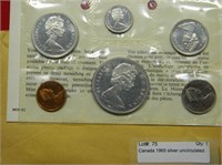 Canada 1965 silver uncirculated coin set