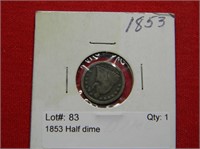 1853 Half dime