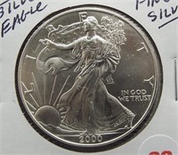 2000 One Ounce Silver Eagle.
