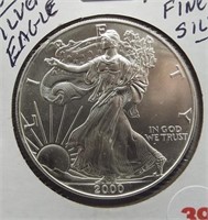 2000 One Ounce Silver Eagle.