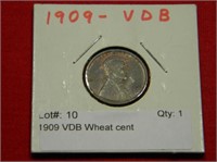 1909 VDB Wheat cent