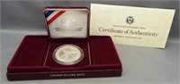 1988-S Olympic Proof Silver Dollar with COA &