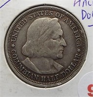 1893 Columbian Silver Half Dollar.