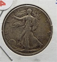 1929-S Walking Liberty Silver Half Dollar.