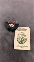 jade butterfly pin