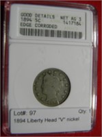 1894 Liberty Head "V" nickel