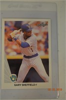1990 Leaf-Gary Sheffield Baseball Card