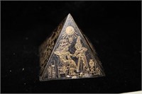 Metalic / Brass Pyramid with Egyptian Themes