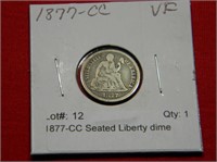 1877-CC Seated Liberty dime