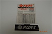 Ft. Wayne-Fury Newsletter with bumper sticker-1991