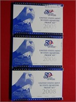2005, 2006, 2008 State Qtr. Proof sets