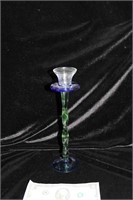 Venitian Glass (Blue/Green) Candle Holder
