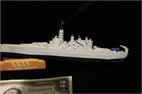 USS North Carolina WWII Battleship Figure w/stand