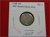 1887 Seated Liberty dime