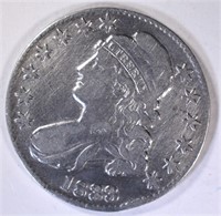 1833 BUST HALF DOLLAR, VF rim bump