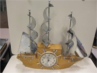 Vtg Mastercrafters Yankee Clipper Ship Clock