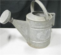 Vintage Dual Handled Galvanized Metal Watering Can
