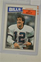 1987 Topps Jim Kelly Football Card (R)