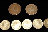 Lot of 7 Coins from Chile