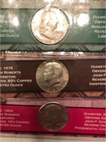 3 Centuries of US Silver Half Dollars